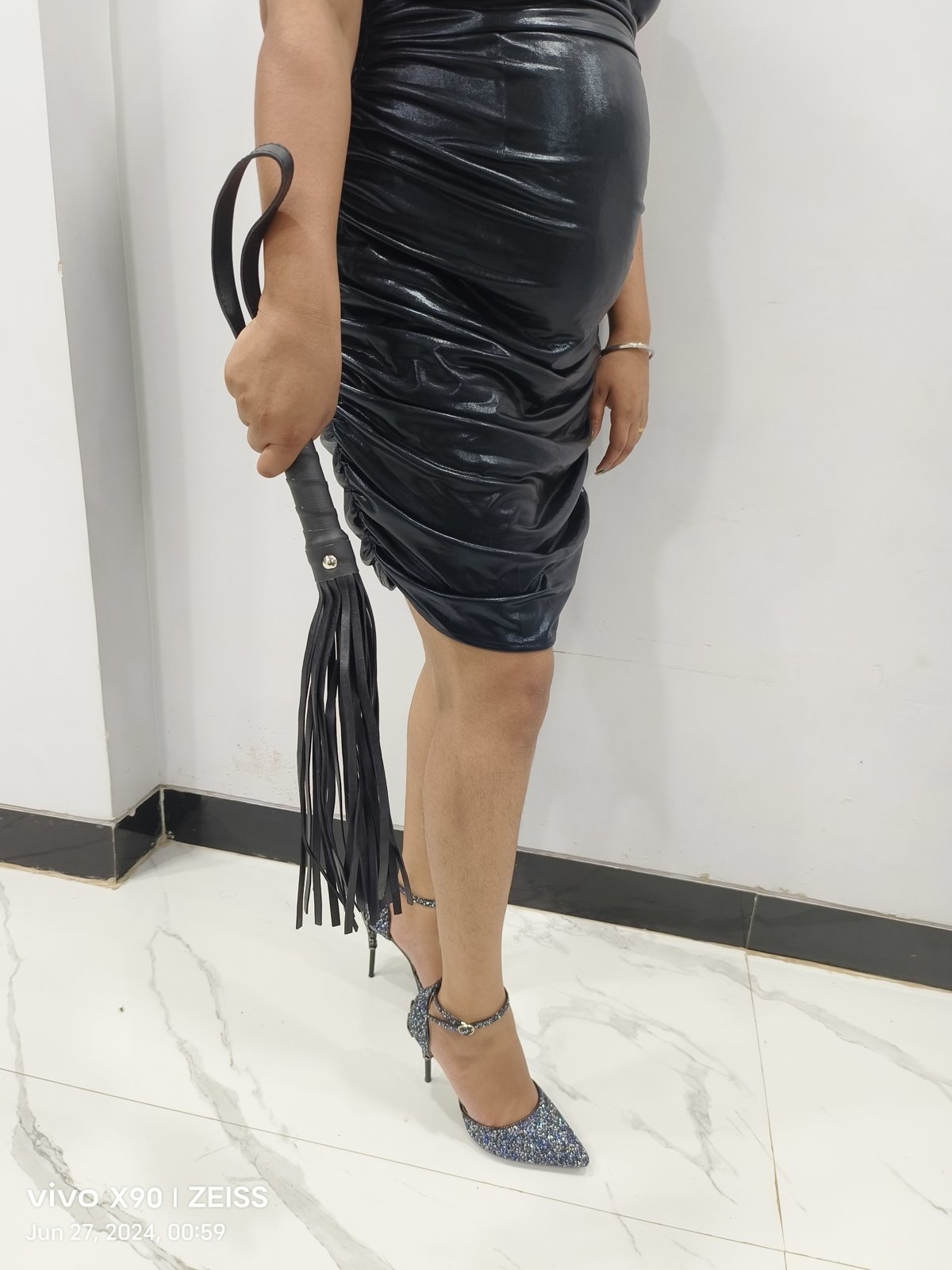 Athens BDSM Mistress Anu – silver high heels
