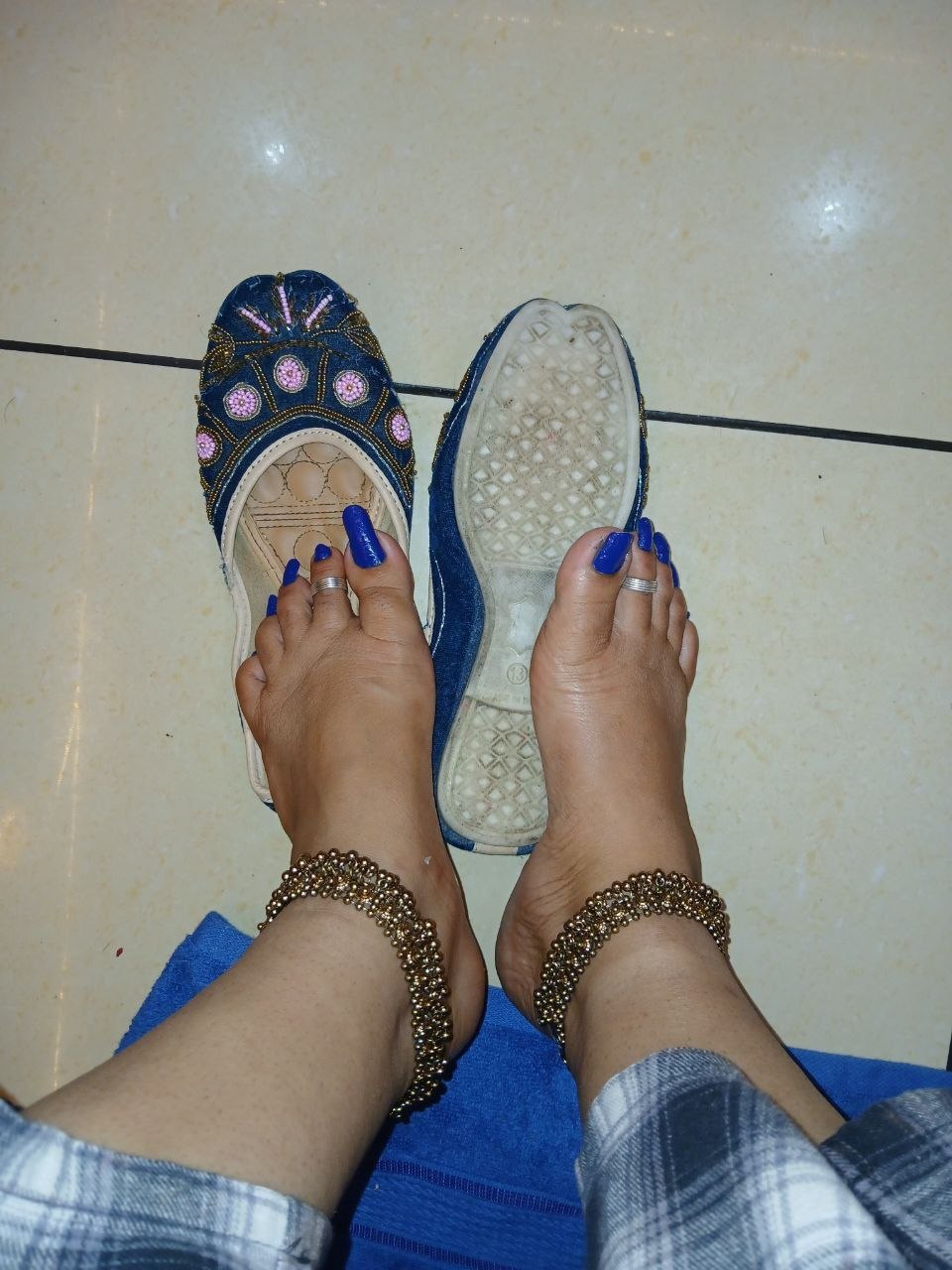 Feet with painted toenails for the Montreux BDSM Mistress page