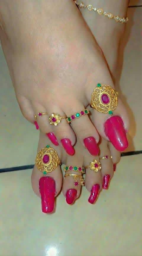 St. Moritz BDSM Mistress beautiful feet with long purple nails and diamond anklets for foot worship
